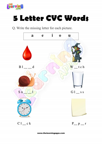 5-Letter-CVC-Words-Worksheets-for-Kindergarten-Activity-2