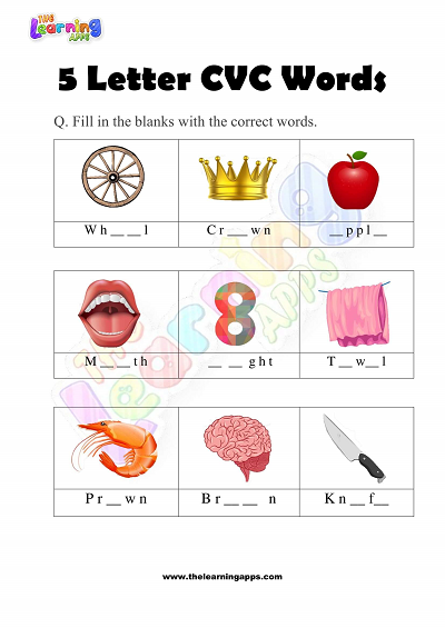 5-Letter-CVC-Words-Worksheets-for-Kindergarten-Activity-4