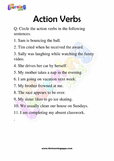 Action-Verbs-Worksheets-for-Grade-3-Activity-1