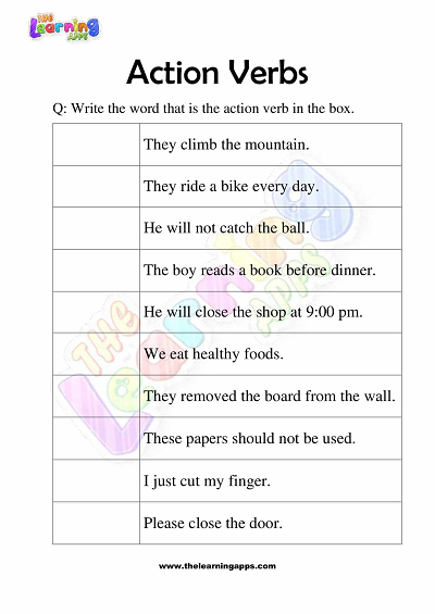Action-Verbs-Worksheets-for-Grade-3-Activity-6