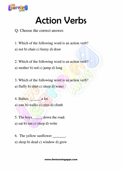 Action-Verbs-Worksheets-for-Grade-3-Activity-8