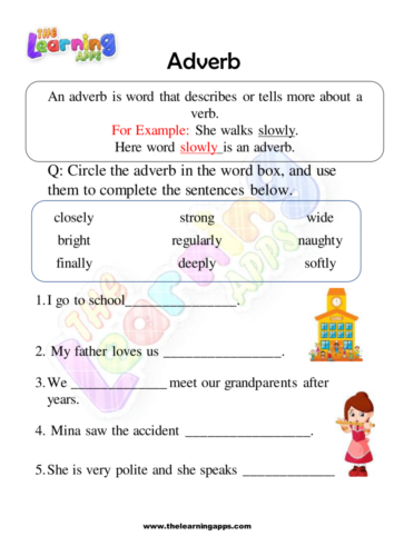Adverb Worksheet 04