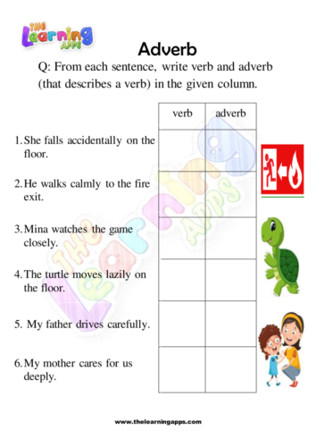 Adverb Worksheet 07