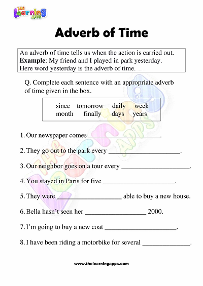 Adverb-of-Time-Worksheets-for-Grade-3-Activity-2