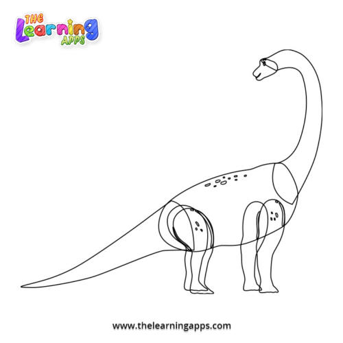 Brachiosaurus Coloring Worksheet