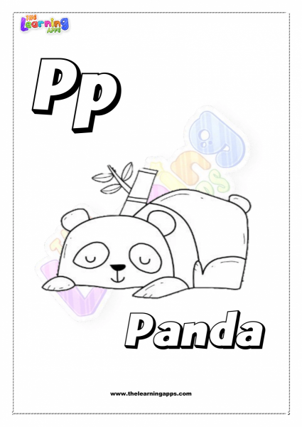 Animal P para impressão para crianças - Planilha