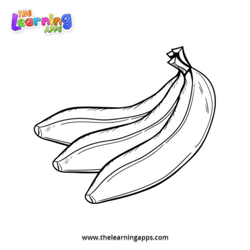 Banana Coloring Worksheet