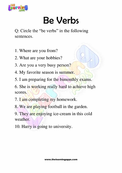 Be-Verbs-Worksheets-Grade-3-Activity-5