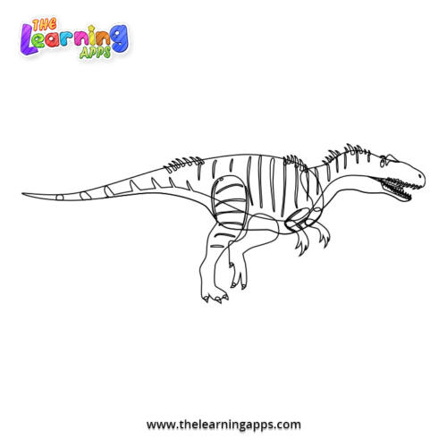 Allosaurus Coloring Worksheet