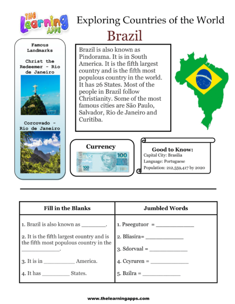 Worksheet ng Brazil