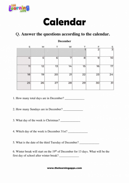 Calendar-Worksheets-Grade-3-Activity-7