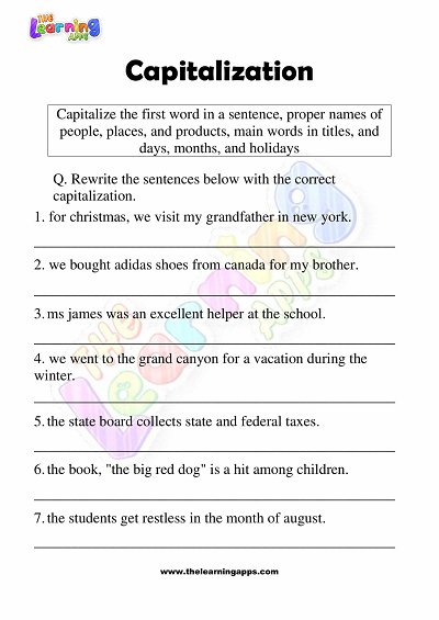 Capitalization-Worksheets-Grade-3-Activity-1