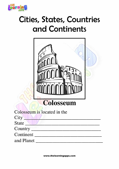 City-State-Country-Continent-Worksheets-Grade-3-Umsebenzi-2
