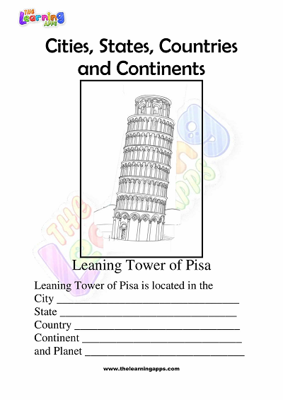 City-State-Country-Continent-Worksheets-Grade-3-Activity-4