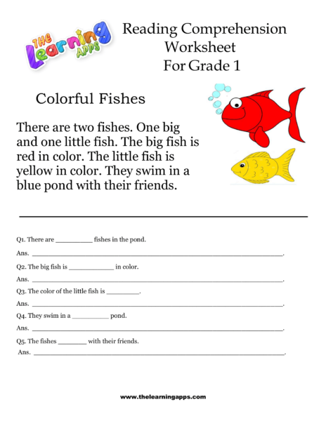 Colorful Fishes Comprehension