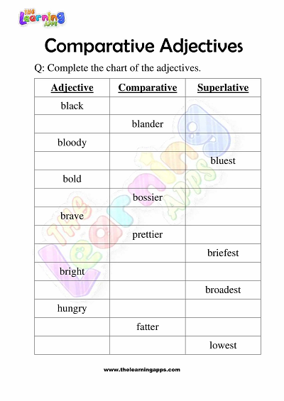Comparative-Adjectives-Worksheets-Grade-3-Activity-2