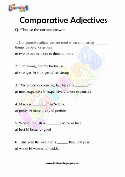 Comparative-Adjectives-Worksheets-Grade-3-Activity-3