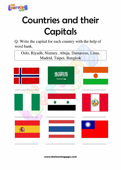Countries-and-Their-Capitals-Worksheets-for-Grade-3-Activity-8