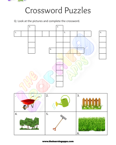 Crossword Puzzles for Grade 3 - Activity 6