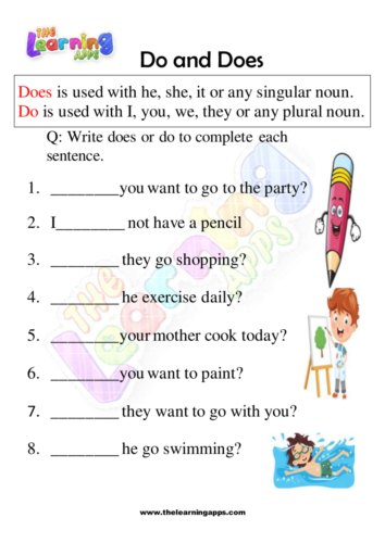 Do and Does Worksheet 02