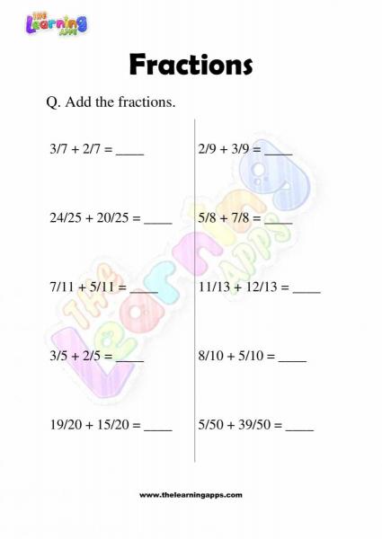 Fractions - Grade 3 - Activity 7