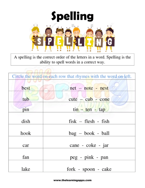 Grade 2 Spelling Worksheet 04