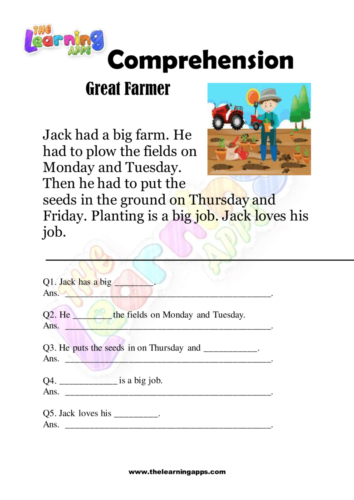 Great Farmer Comprehension