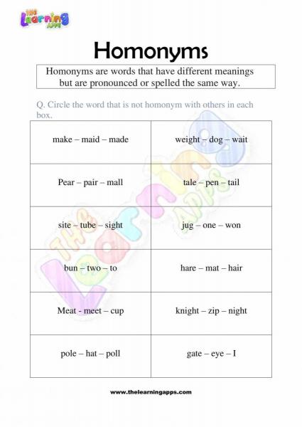 Homonyms-Worksheets-Grade-2-Activity-10