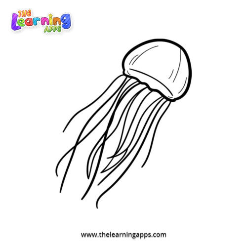 ເອກະສານການໃສ່ສີ jellyfish