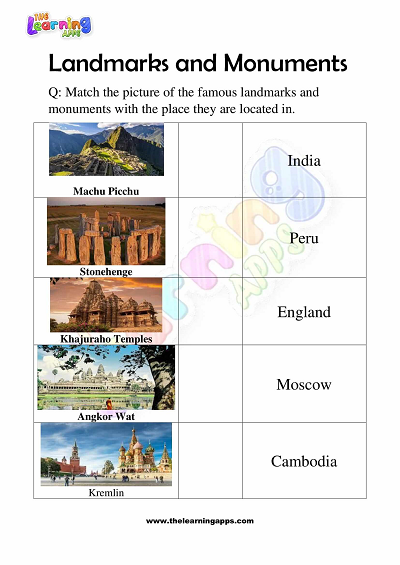 Landmarks-and-Monuments-Worksheets-for-Grade-3-Activity-4