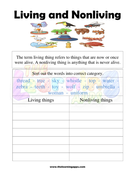 Living and nonliving 1