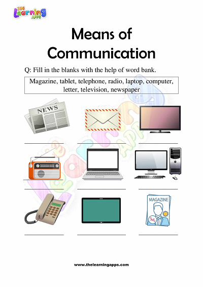 Means-of-Communication-Worksheets-for-Grade 3-Activity-3