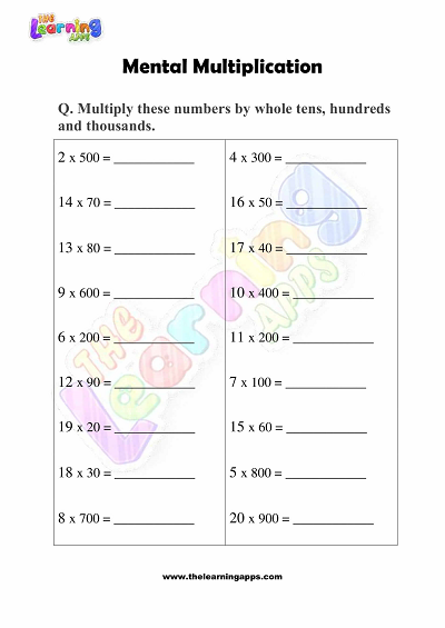 Mental-Multiplication-Lembar Kerja-Kelas-3-Kegiatan-5