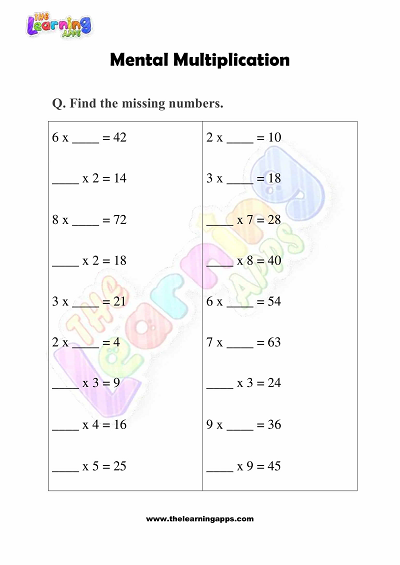 Mental-Multiplication-Lembar Kerja-Kelas-3-Kegiatan-8