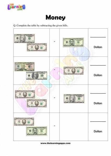Рабочий лист «Деньги» — 2 класс — задание 8