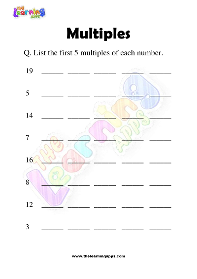 Multiples-Worksheets-Class-3-Activity-1