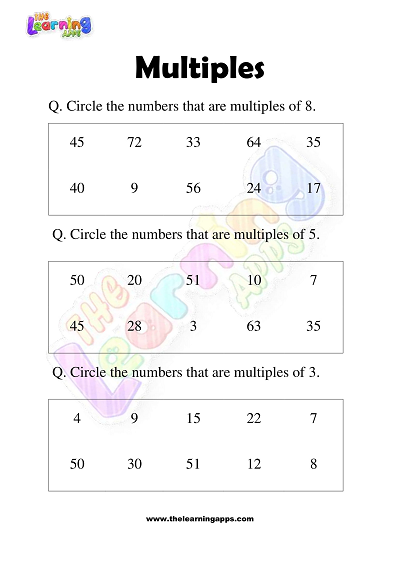 Multiples-Worksheets-Class-3-Activity-4
