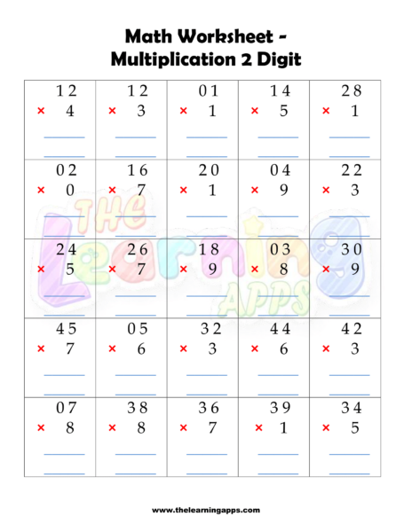 Multiplication Worksheet 05