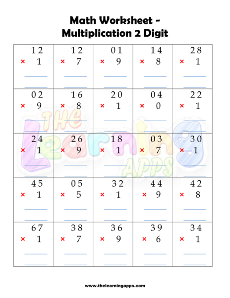 Multiplication Worksheet 06