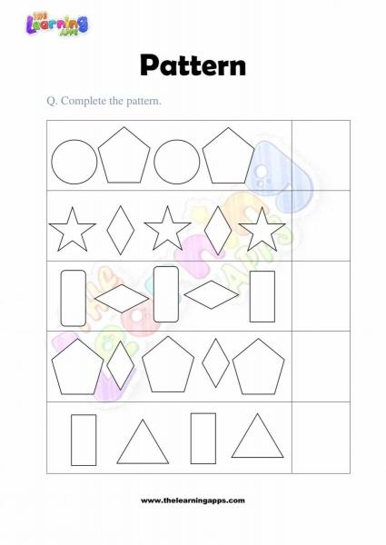 Pattern Worksheet - Grade 2 - Activity 2