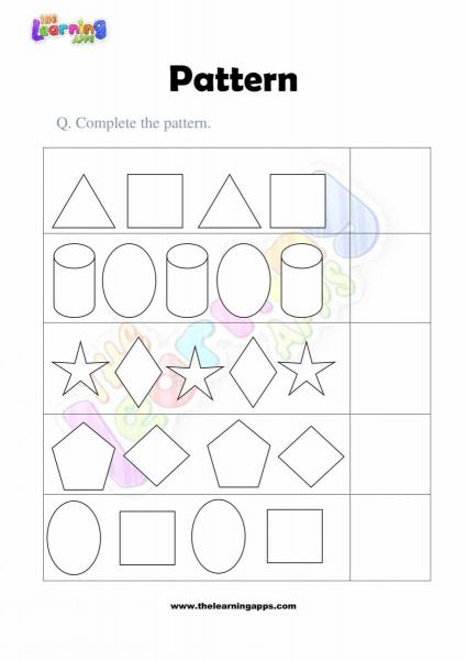 Pattern Worksheet - Grade 2 - Activity 3