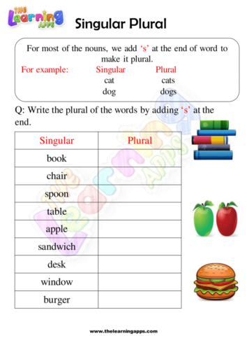 Plurals Worksheets 01