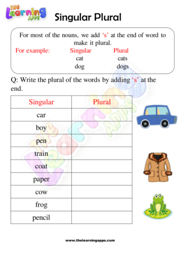 Plurals Worksheets 02