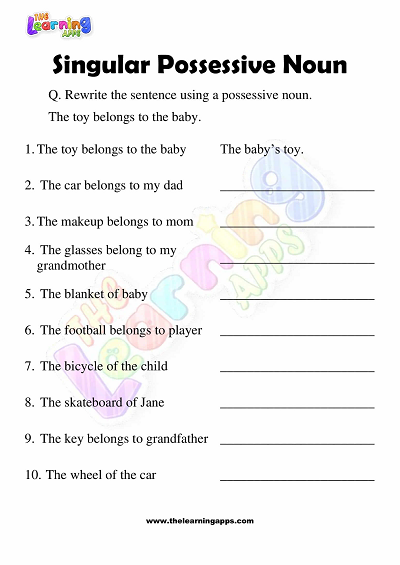 Possessive-Noun-Worksheets-Grade-3-Activity-2