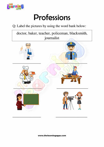 Professions-Worksheets-for-Grade 3-Activity-6