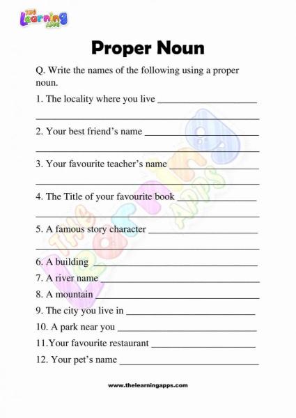 Proper-Noun-Worksheets-Grade-3-Activity-6