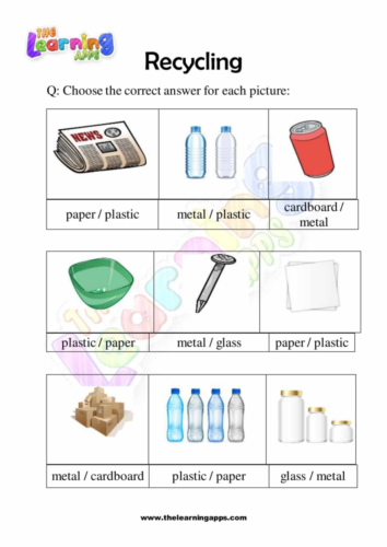 Recycle Worksheet 02