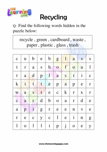 Recycle Worksheet 08