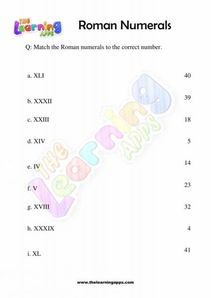 Romerska siffror - Årskurs 2 - Aktivitet 3