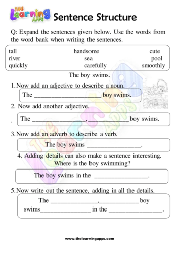Sentence Structure Worksheet 03